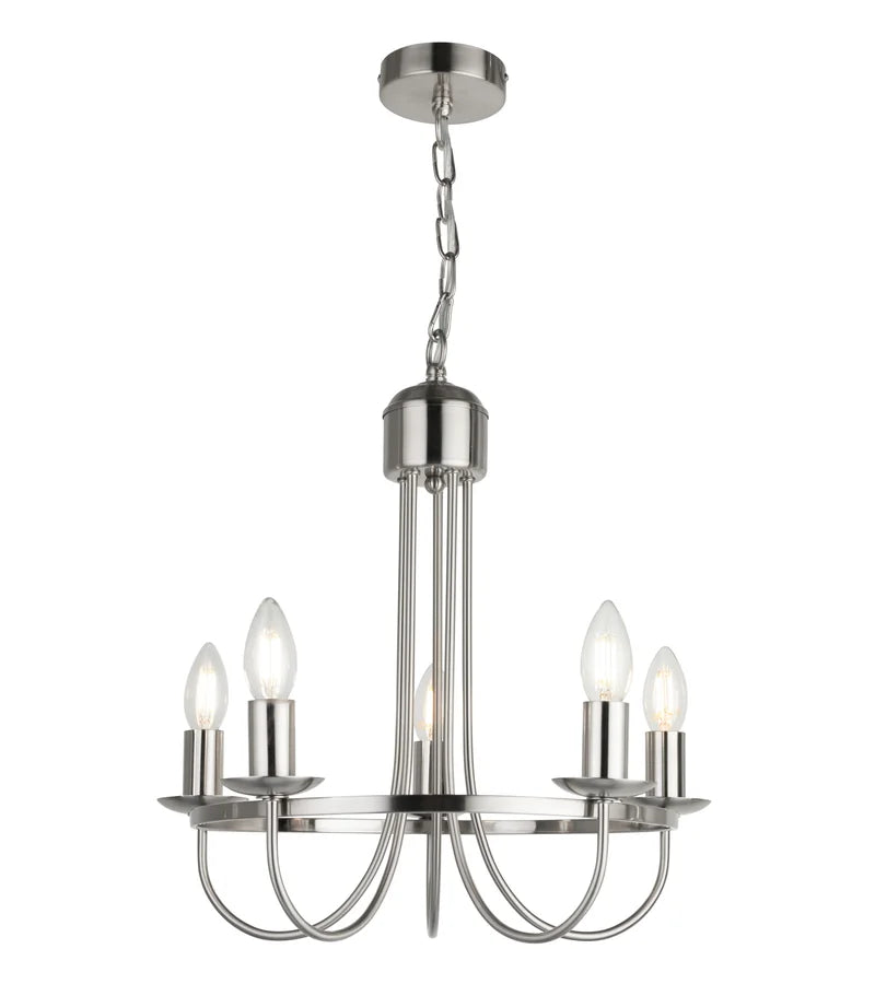 Northbridge 5-Light Hoop Industrial Style Modern Candle Candelabra Chandelier