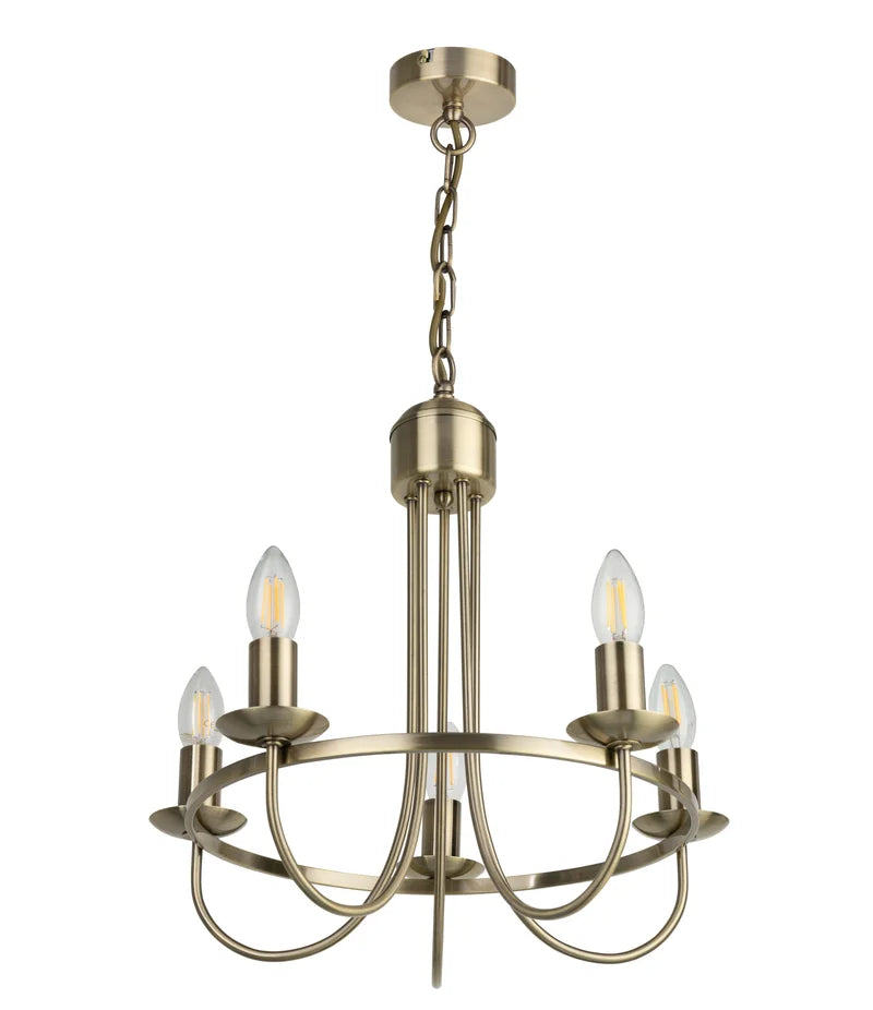 Northbridge 5-Light Hoop Industrial Style Modern Candle Candelabra Chandelier