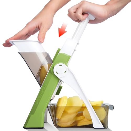 Safe Mandoline Slicer, Multi Vegetable Chopper, Potato Slicer for Kitchen