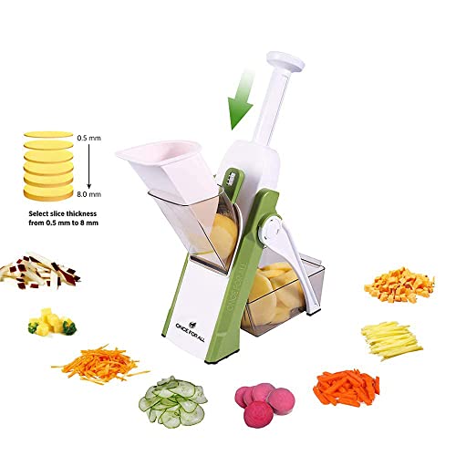 Safe Mandoline Slicer, Multi Vegetable Chopper, Potato Slicer for Kitchen