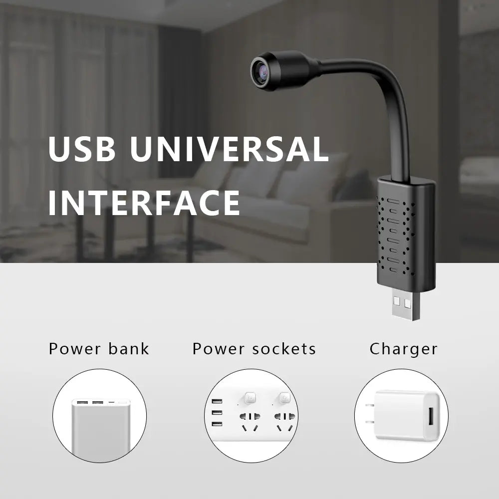 U21 HD Smart Mini Wifi USB Camera AI Human Detection Real-Time Surveillance IP Camera