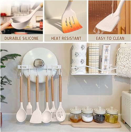 Kitchen Cooking Utensils Set, 33 pcs Non-Stick Silicone Cooking Kitchen