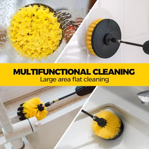 6Pack Cleaning Brush Power Scrubber Cleaning Brush Extended Long