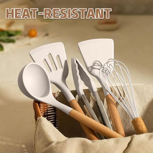 Kitchen Cooking Utensils Set, 33 pcs Non-Stick Silicone Cooking Kitchen