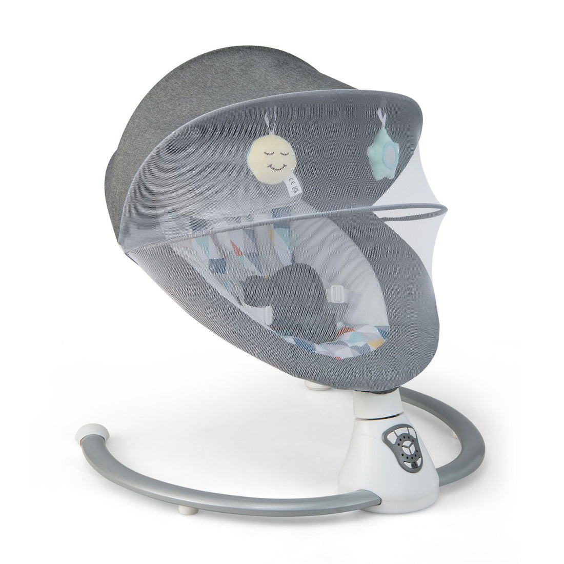 Baby Bouncer with 5 Swing Speeds and Built-In 17 Music for Newborn