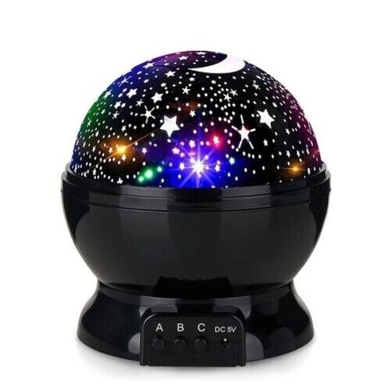 Starry Night Light Projector Star Sky Moon Lamp Kids Bedroom Lights Rotating LED