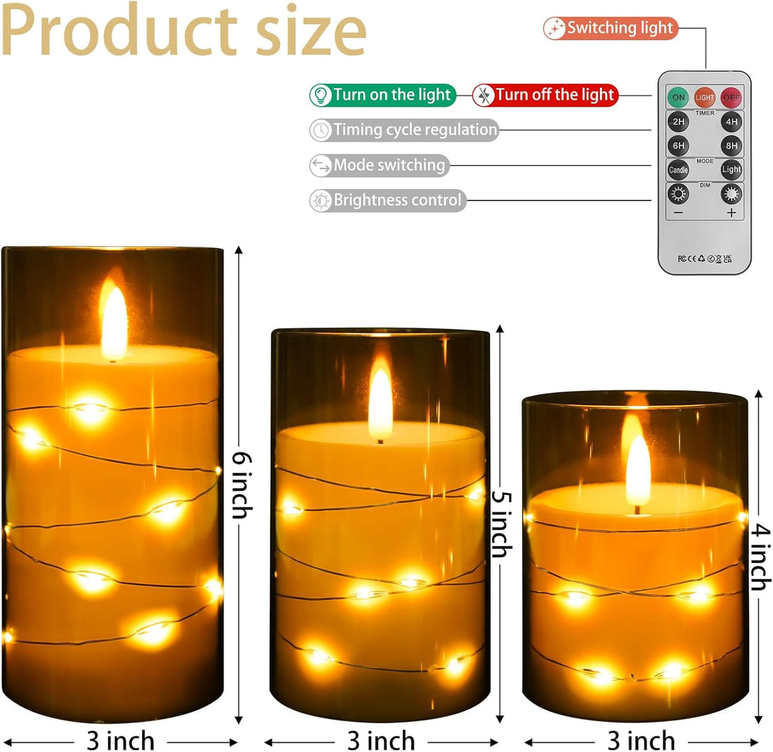 Candles,Battery Operated Candles LED Candles with Remote