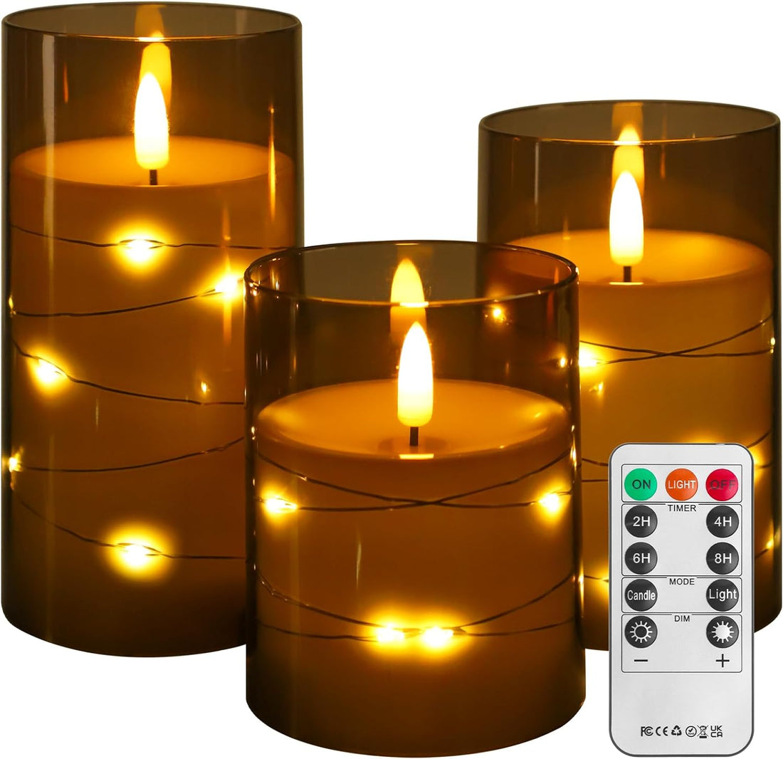 Candles,Battery Operated Candles LED Candles with Remote