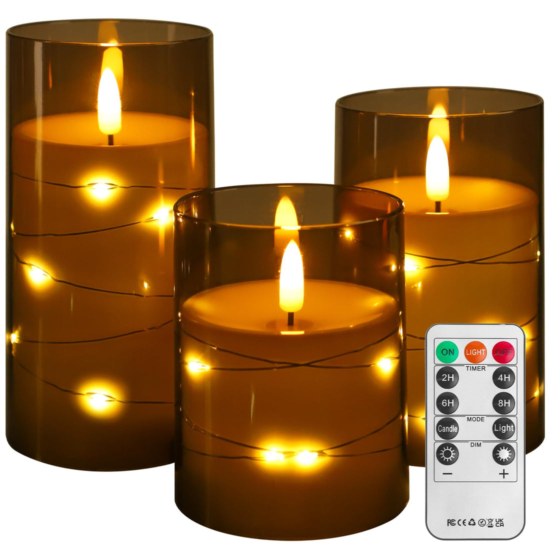 Candles,Battery Operated Candles LED Candles with Remote