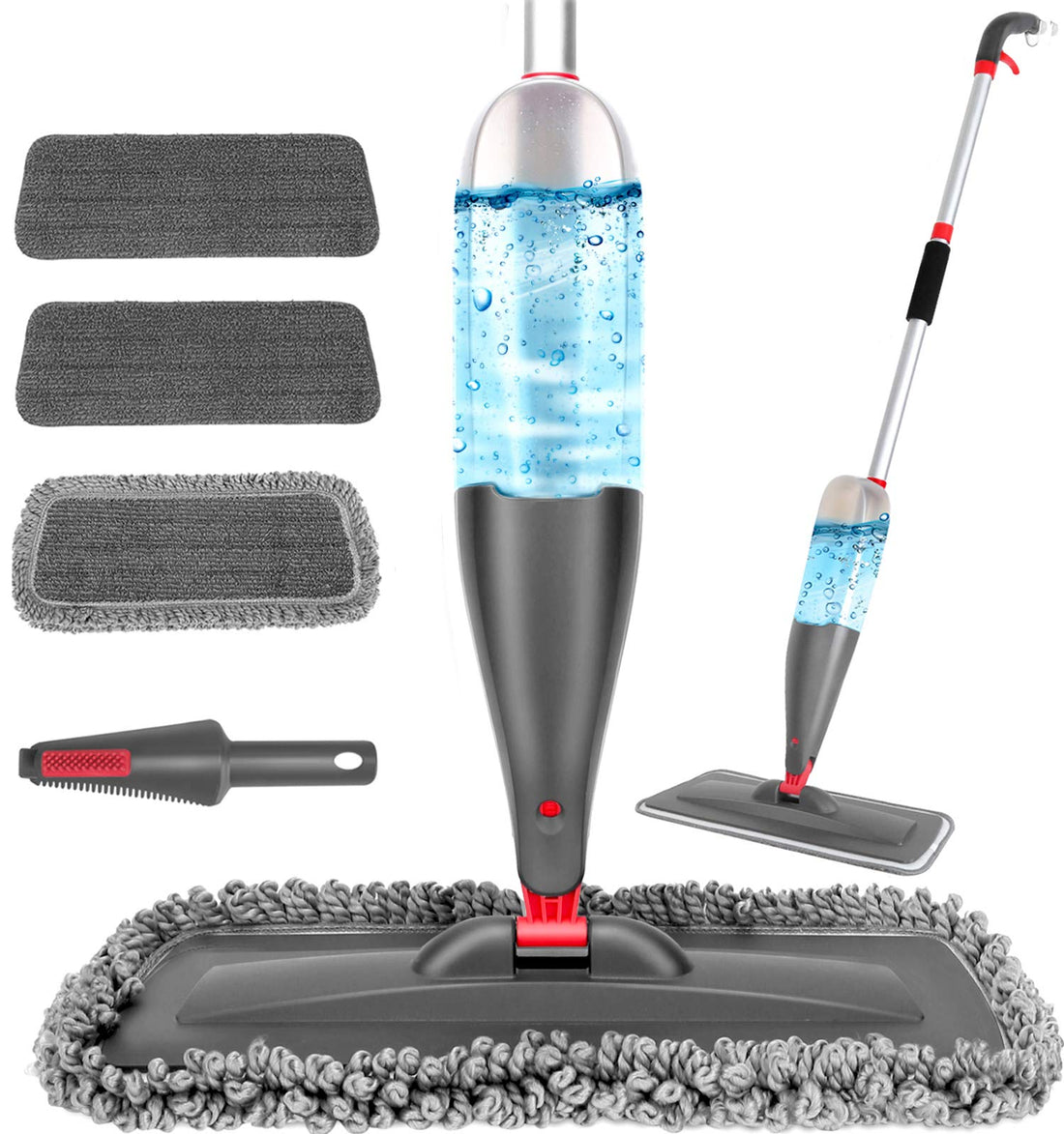 Spray Mop for Floor Cleaning with 3pcs Washable Pads