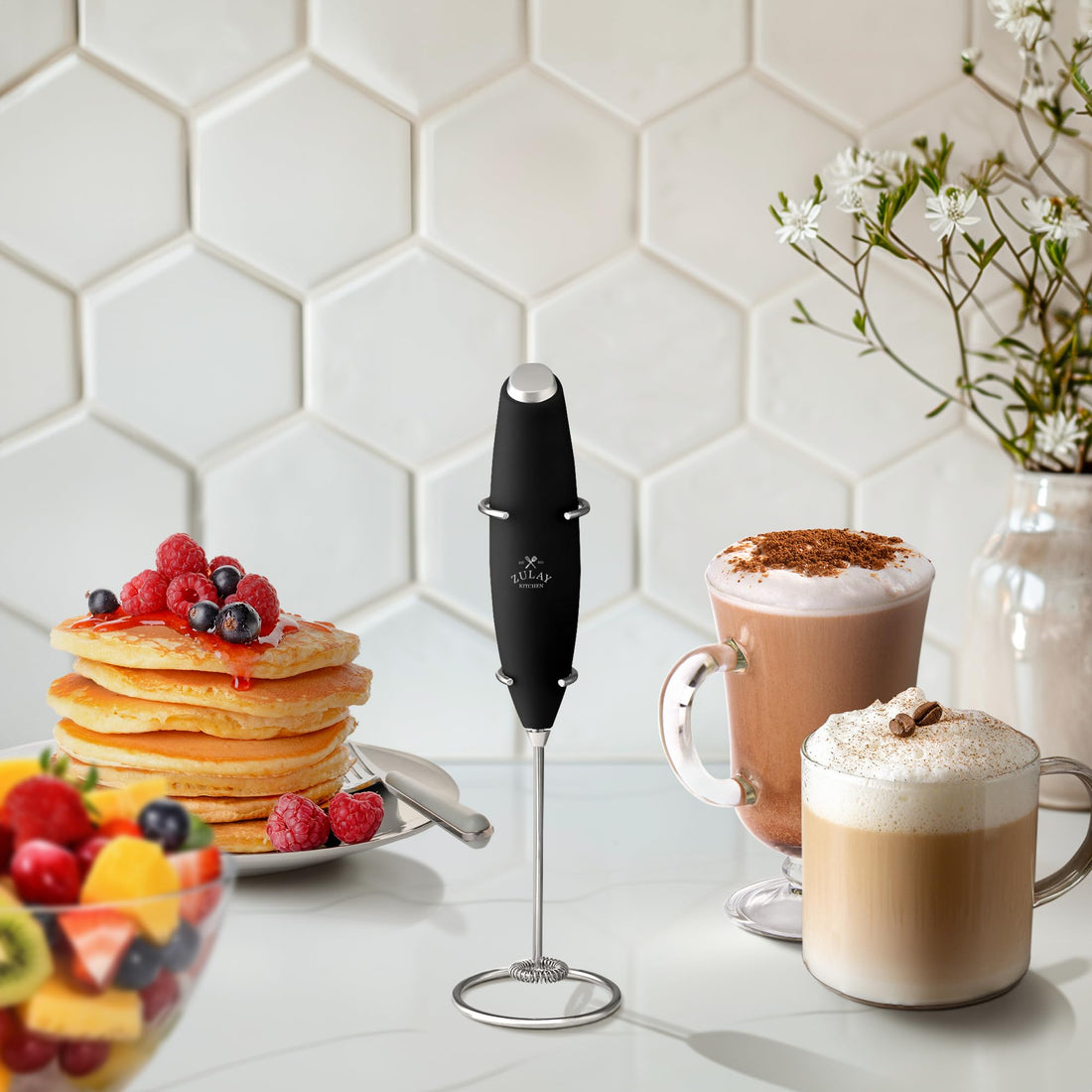 Ultra Fast Handheld Milk Frother - Black