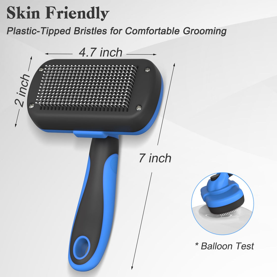 Cleaning Slicker Brush - Skin Friendly Deshedding Grooming Tool for Dogs