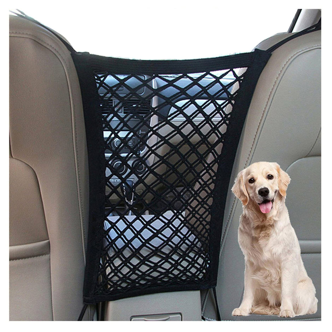 Dog Car Net Barrier Pet Barrier with Auto Safety Mesh Organizer Baby