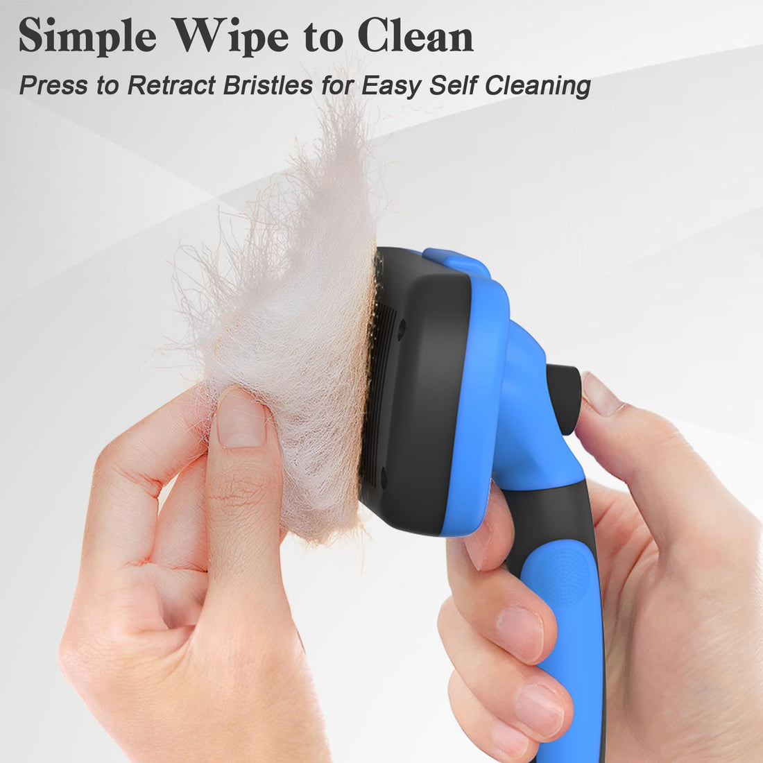 Cleaning Slicker Brush - Skin Friendly Deshedding Grooming Tool for Dogs