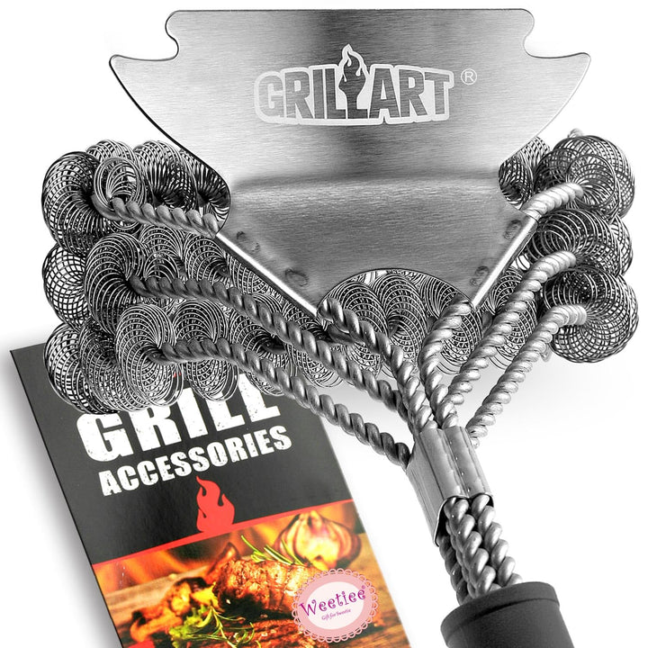 GRILLART Grill Brush and Scraper Bristle Free - Safe Brush for Grill -Stainless