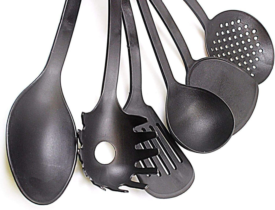 6 Pcs Utensils Set Spoon Turners Spatulas Heat Resistant Cooking Kitchen Serving