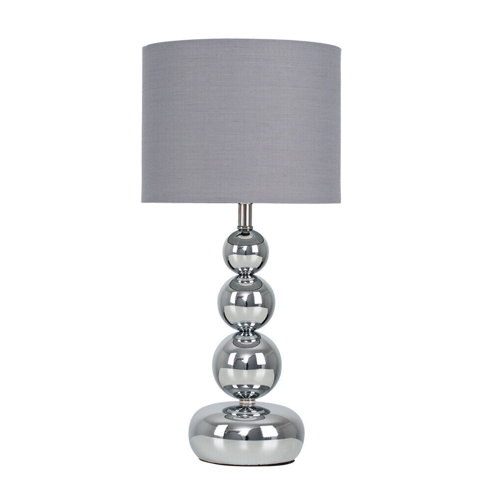 Metal Ball Design Table Lamp LED 35CM Bedside Lounge Bedroom Drum Lampshade