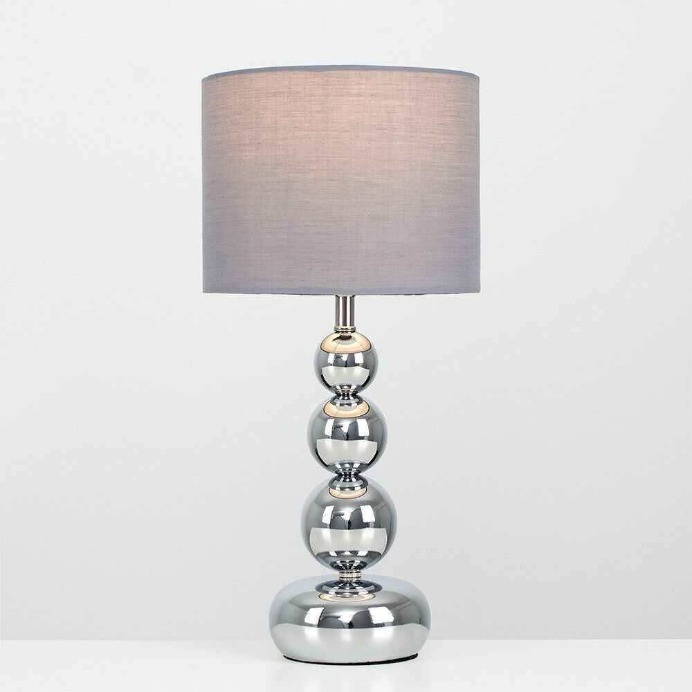 Metal Ball Design Table Lamp LED 35CM Bedside Lounge Bedroom Drum Lampshade