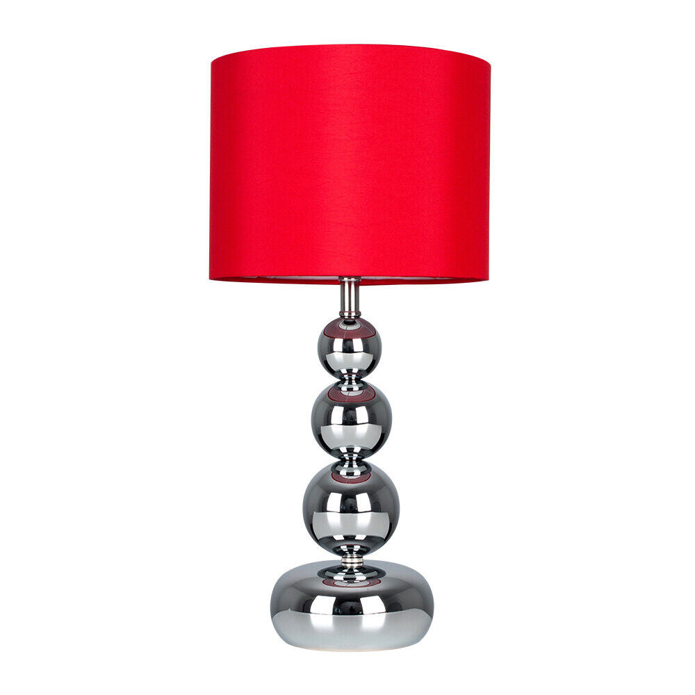 Metal Ball Design Table Lamp LED 35CM Bedside Lounge Bedroom Drum Lampshade