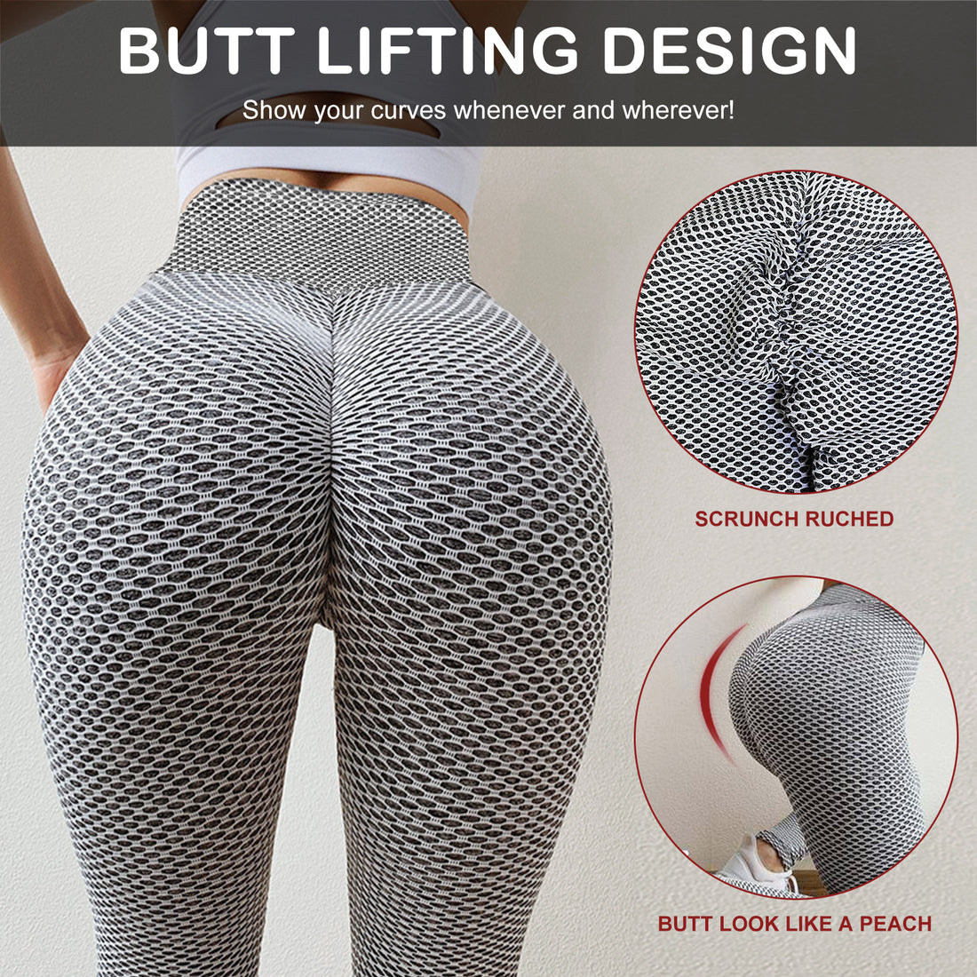 TIK Tok Leggings Women Butt Lifting Workout Tights plus Size Sports High Waist Yoga Pants