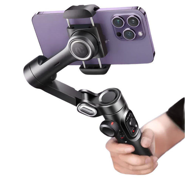 AOCHUAN 3-Axis Handheld Gimbal Stabilizer Smartxe for Smartphone for Iphone Android AI Face Tracking Tiktok Vlog